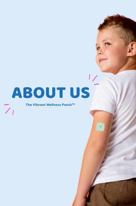 Boy using Vitamini multivitamin patch on arm